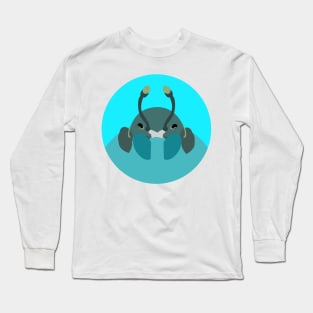 Little Crab Blue Long Sleeve T-Shirt